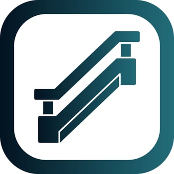 Escalator Vector Icon Design