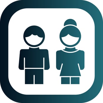 Children Vector Icon Design