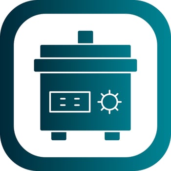Slow cooker Vector Icon Design