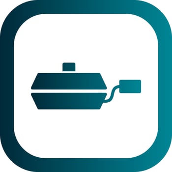 Frying pan Vector Icon Design