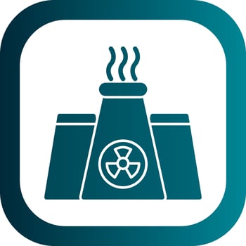 Nuclear energy Vector Icon Design