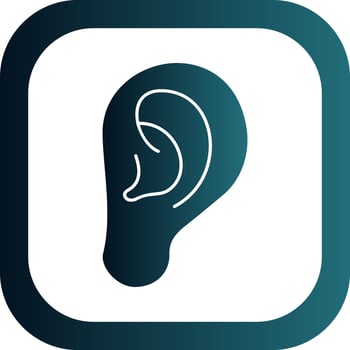 Ear Vector Icon Design