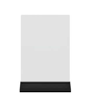 Blank advertisement signs. mockup of street store template signboard , Metal cafe restaurant bar plastic badge black white, 3D illustration. png