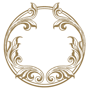 Vintage frame elements decoration circle, hand drawn. png