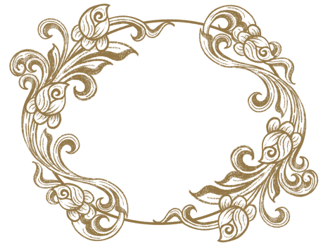 Vintage Decorative Frame. Flower decoration circle. Ornate border hand drawn. png