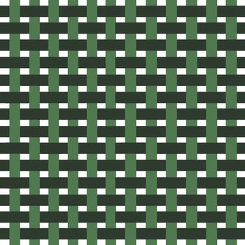 Green grid cloth pattern vector