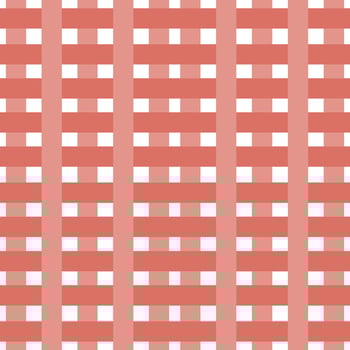 Grid cloth pattern, pink-orange vector