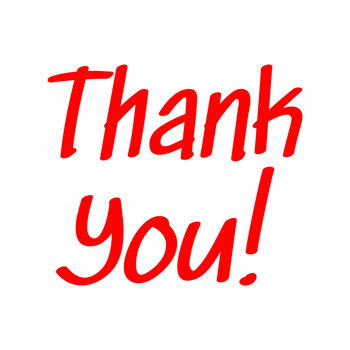 Thank you Lettering concept on a Transparent Background png