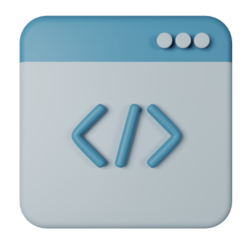 Web Development 3D Render Icon Illustration png