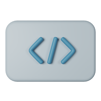 Coding 3D Render Icon Illustration png