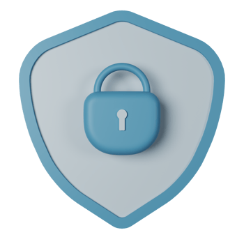 Security 3D Render Icon Illustration png