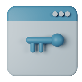 Keyword 3D Render Icon Illustration png