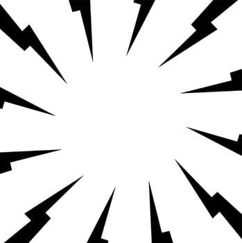 Comic Speed Zoom Line Background Vector . Explosion Background Template .