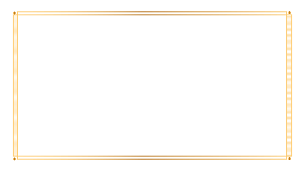 Rectangle golden frame border png