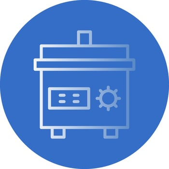 Slow cooker Vector Icon Design