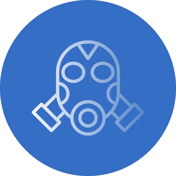 Gas mask Vector Icon Design