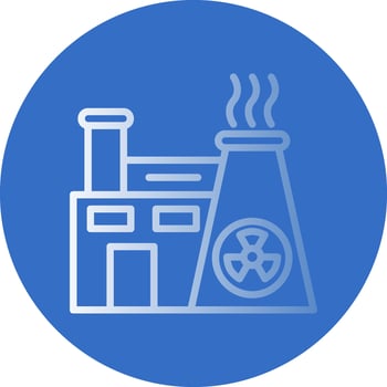 Nuclear energy Vector Icon Design
