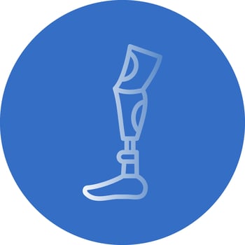 Robot leg Vector Icon Design