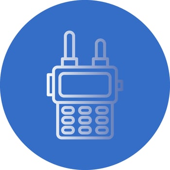 Walkie talkie Vector Icon Design