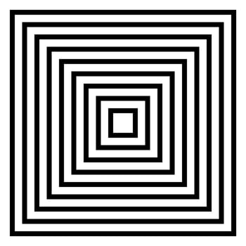 Abstract of square pyramid black and white background. vector