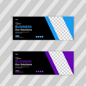 Creative Start-Up online Business Strategy social media facebook cover template, web banner template, corporate banner, header, business webinar banner Free Vector