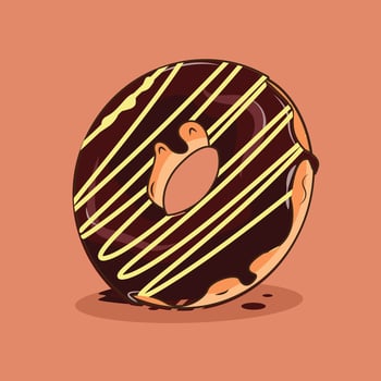 donut sweet vector graphic illustration