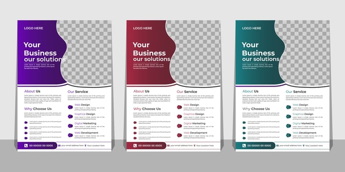 Modern Business Flyer Template Pro Vector