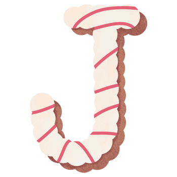 Alphabet cartoon sweet candy bakery png
