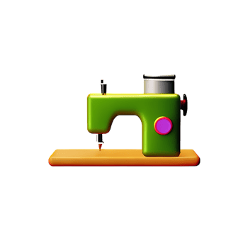 sewing 3d rendering icon illustration png