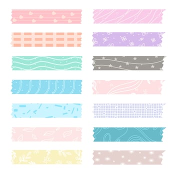 Washi tape illustration vector