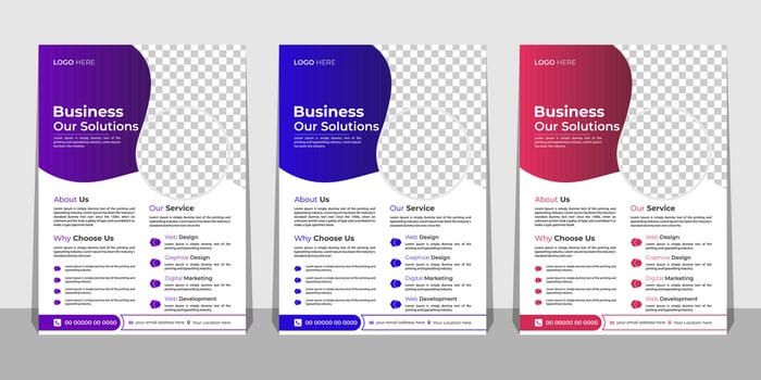 Modern Business Flyer Template Pro Vector