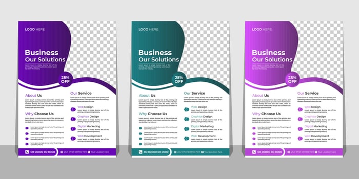 Modern Business Flyer Template Pro Vector