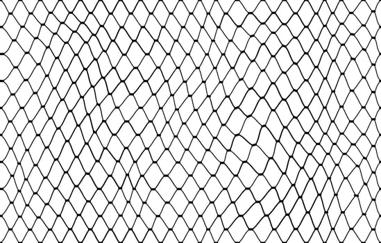 Fish net pattern or fishnet mesh grid background vector