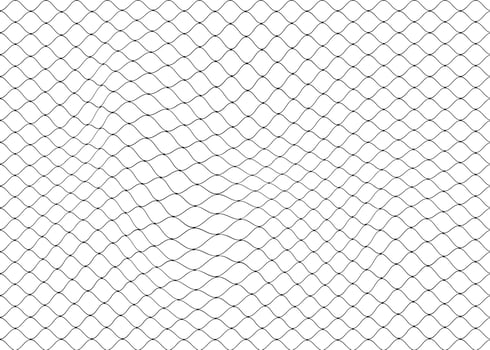 Fishnet seamless pattern, soccer net background vector