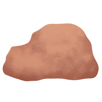 brown rock, no background png