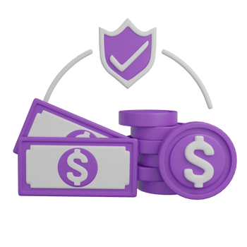 3d rendering of financial icons png