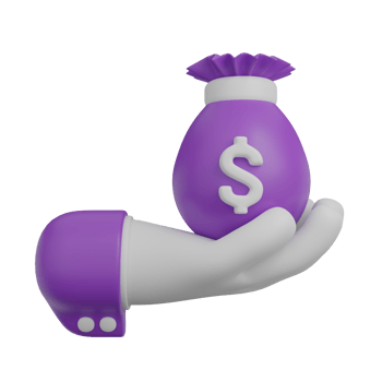3d rendering of financial icons png