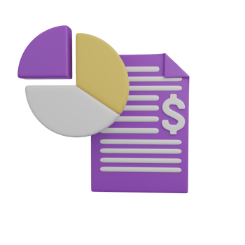 3d rendering of financial icons png