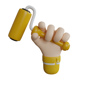 3d rendering of a construction worker icon png