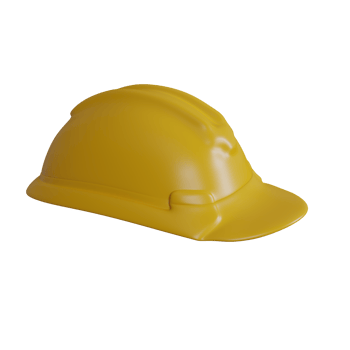 3d rendering of a construction worker icon png