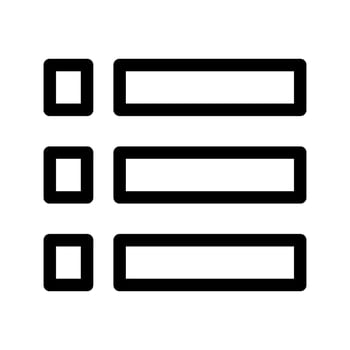 List Icon Vector Symbol Design Illustration