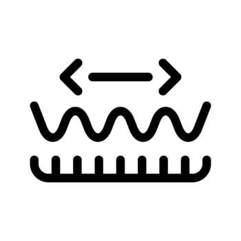 Wavelength Icon Vector Symbol Design Illustration
