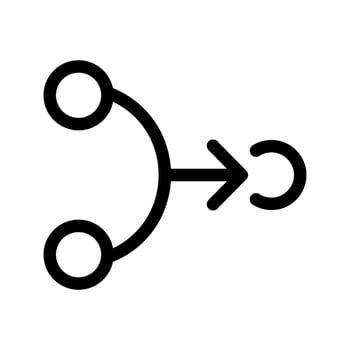 Merge Icon Vector Symbol Design Illustration