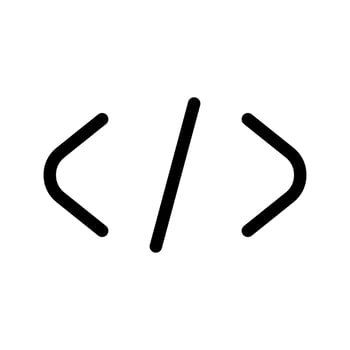 Script Icon Vector Symbol Design Illustration