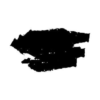 Black Paint Brush Grunge . Ink Brush Texture Shape . Splash Brush . vector