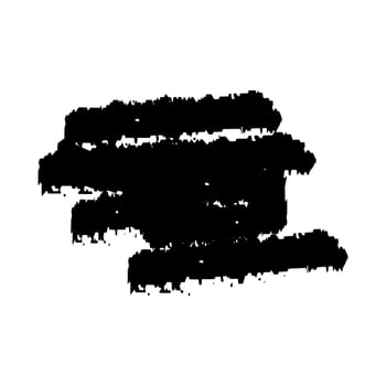 Black Paint Brush Grunge . Ink Brush Texture Shape . Splash Brush . vector