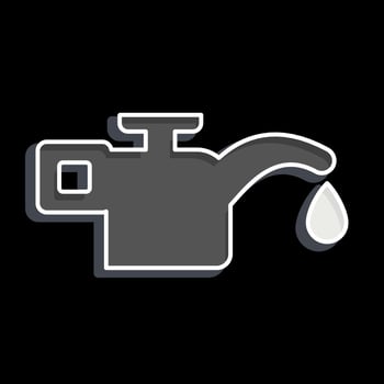 Icon Oil. related to Car ,Automotive symbol. glossy style. simple design editable. simple illustration vector