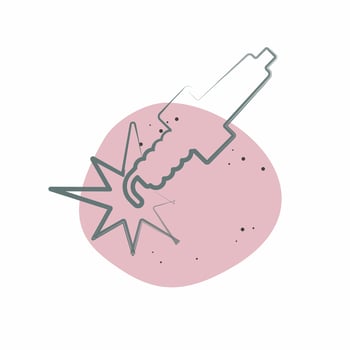 Icon Spark Plug. related to Car ,Automotive symbol. Color Spot Style. simple design editable. simple illustration vector
