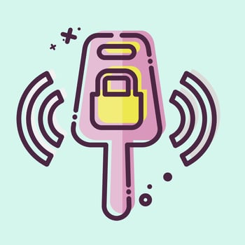 Icon Key. related to Car ,Automotive symbol. MBE style. simple design editable. simple illustration vector