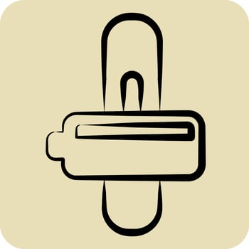 Icon Automatic Transmission. related to Car ,Automotive symbol. hand drawn style. simple design editable. simple illustration vector
